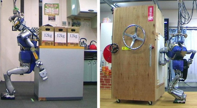 Японского робота научили двигать тяжёлые предметы - «Роботы»