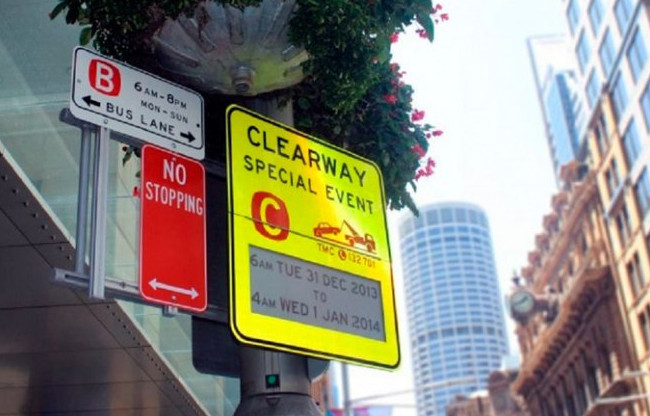 В Сиднее появились первые дорожные знаки с дисплеями E-ink - «Технологии»