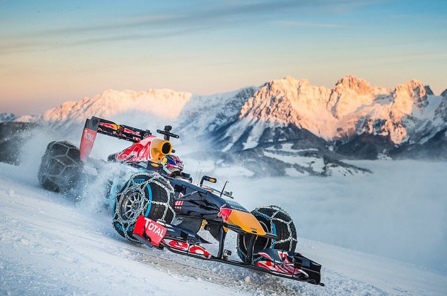 Команда Red Bull привезла болид F1 на горнолыжный склон - «Техника»