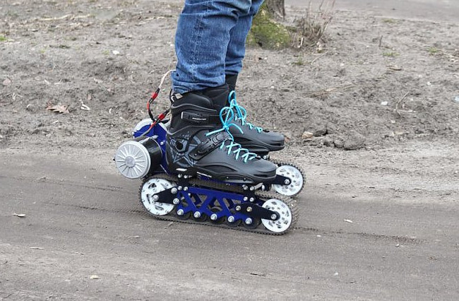 Электрические ролики на гусеницах позволят ездить по бездорожью - «Гаджеты»