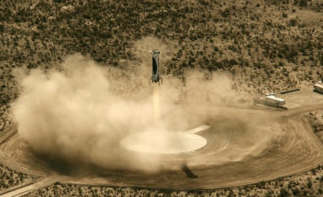 Ракета New Shepard совершила третье управляемое приземление - «Космос»