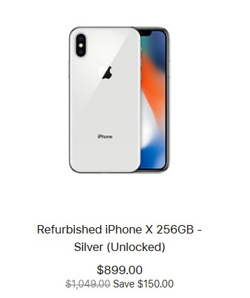 Apple вернула в продажу iPhone X: это восстановленные смартфоны за $769 - «Смартфоны»
