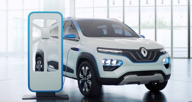 Renault K-ZE – доступный электрокроссовер выходит в свет (видео) - «Транспорт»