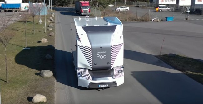 Видео: как несколько беспилотных грузовиков Einride управляются удаленно одним оператором - «Транспорт»