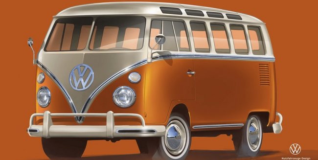 Volkswagen готовит электрическую реинкарнацию культового микроавтобуса Т1 - «Транспорт»