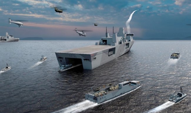 Британская BMT Group представила концепт десантного корабля будущего Ellida Strike - «Техника»