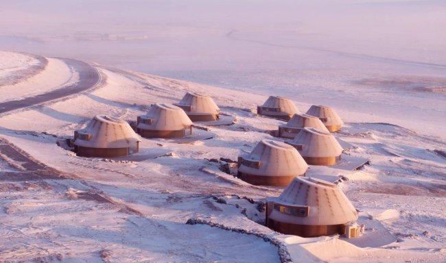 На древнем вулкане во Внутренней Монголии построили один из самых необычных отелей мира - «Технологии»