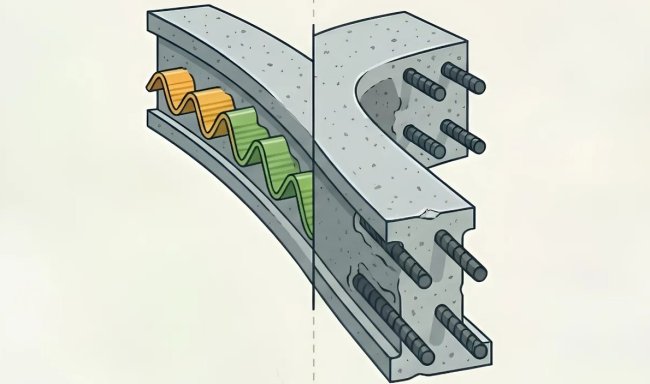 Волнистый пластик способен успешно заменить стальную арматуру в железобетоне - «Технологии»
